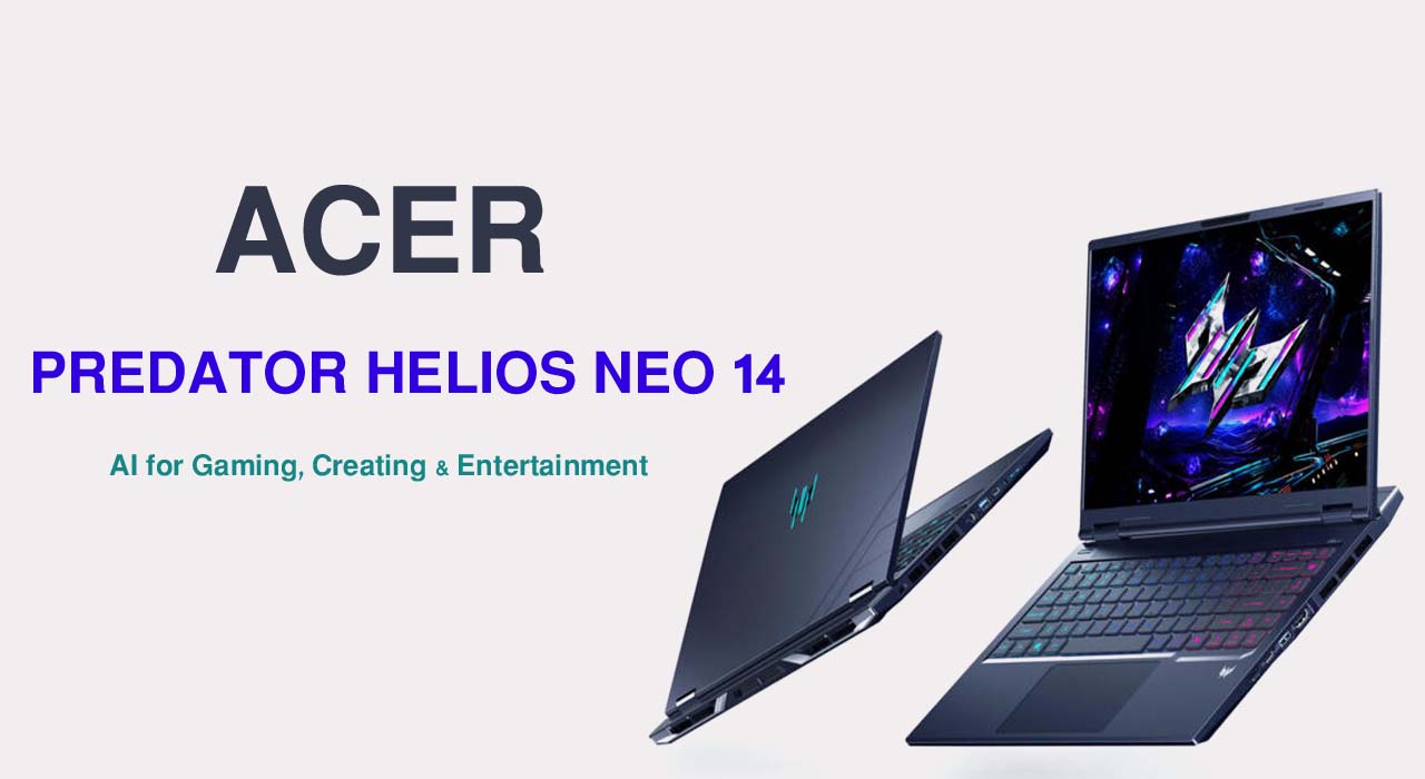 Acer Predator Helios Neo 14 AI gaming laptop with OLED display